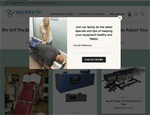 Tablet Screenshot of chiropracticconsignment.com